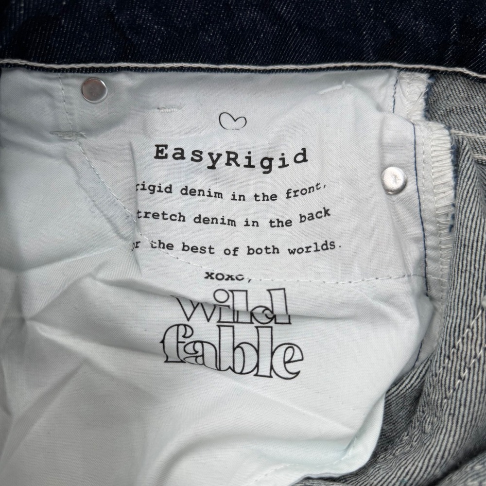 Wild Fable High Rise Straight Carpenter Jeans Dark Wash Contrast Stitch 6/32 - Picture 10 of 11